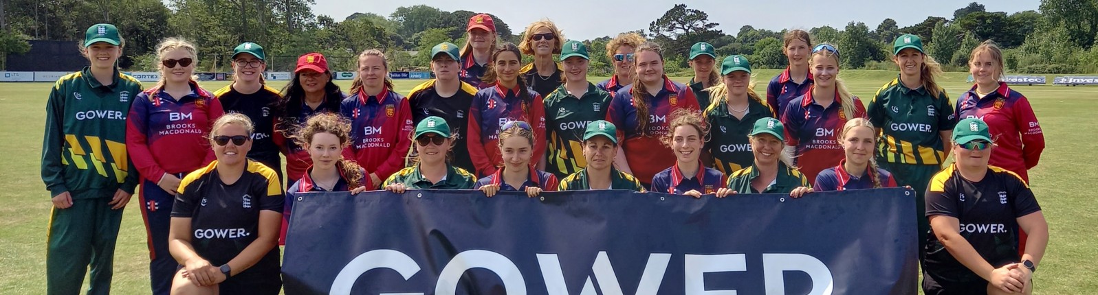 Gower support the Guernsey Women’s Cricket team 