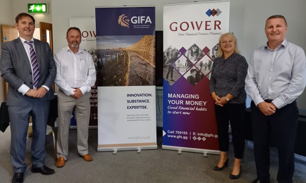Gower presents to young members of GIFA about managing their money