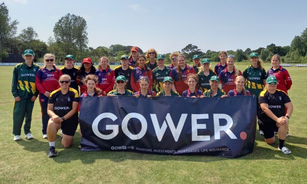 Gower support the Guernsey Women’s Cricket team 